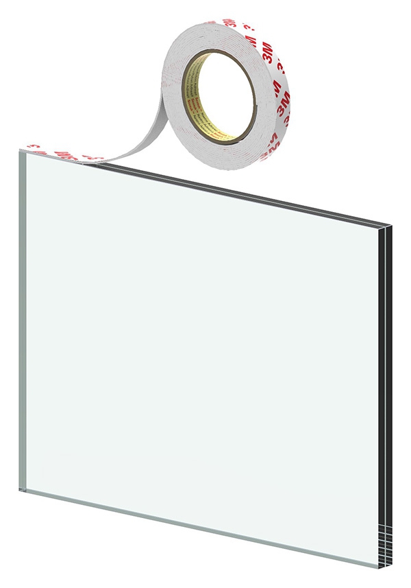 Klebestreifen - fuer Glas 12-76 - 13-52 mm - VHB-Klebeband-11-9019.7