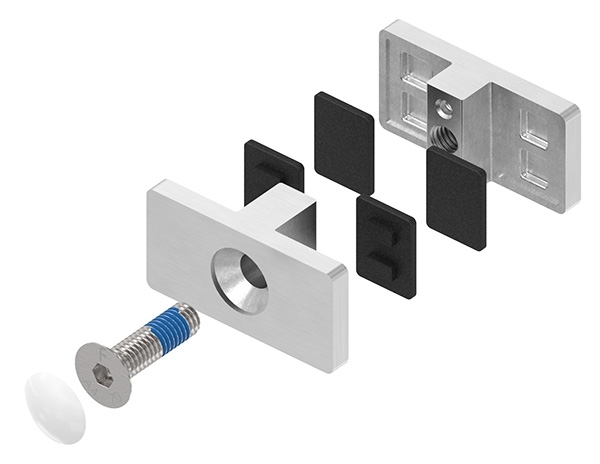 Glasklemme Doppel Glasscheibe  16-76 - 17-52 mm-12-2232.4