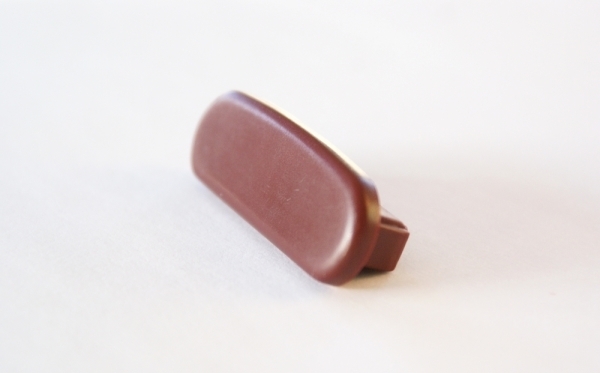Endkappe Kunststoff fuer Handlauf 40 x 8 mm weinrot-88-11EK-F408.012