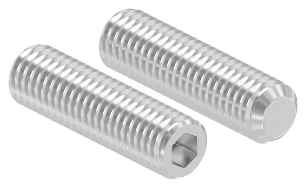 Gewindestift V2A Edelstahl M8 x 30 mm Innensechskant Kegelkuppe-10-50M830.4