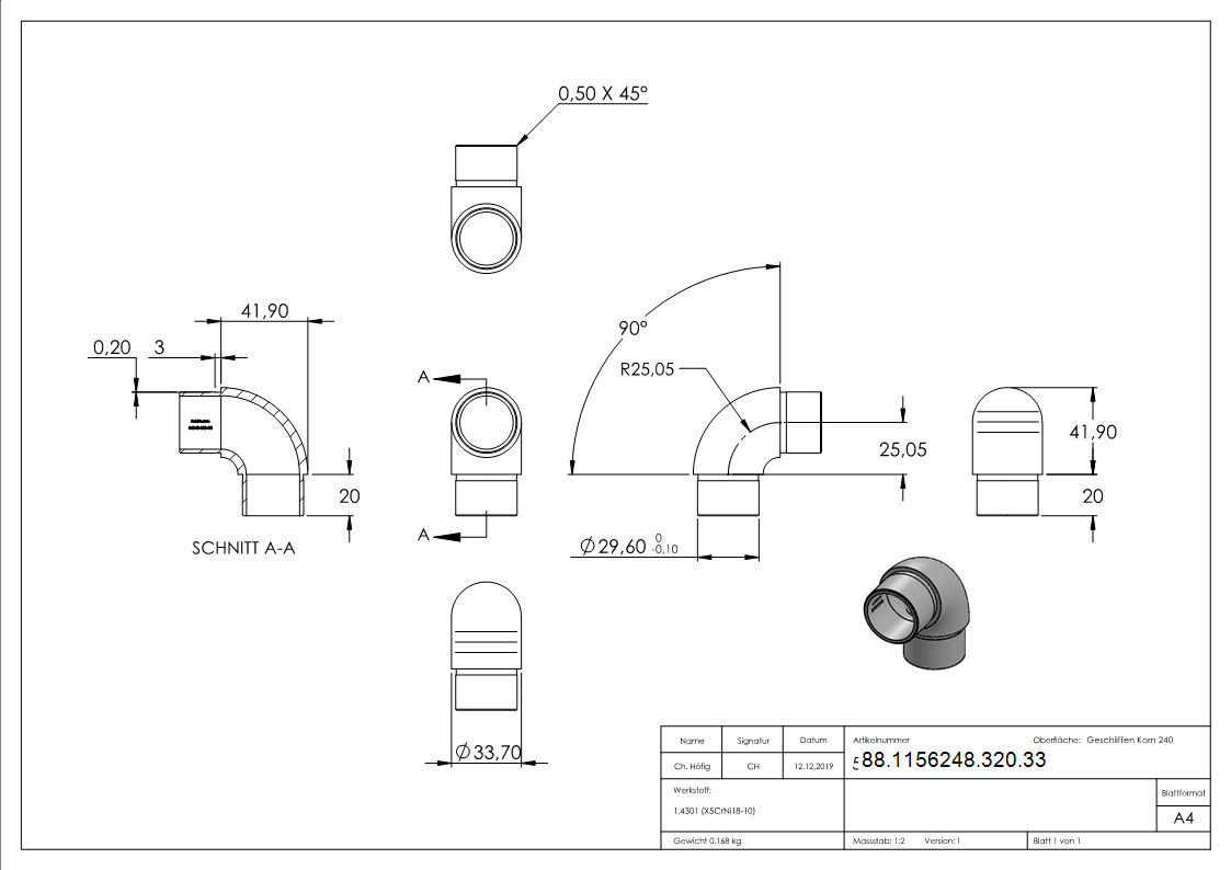 Rohrbogen V2A fuer Rohr Ø 33-7x2-0 mm 90° eng-88-1156248-320.33