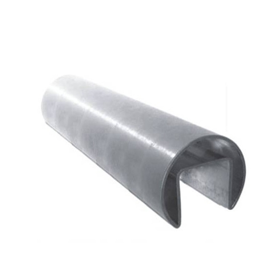 U-Profil Handlauf Edelstahl V2A Ø 48-3 x 1-5 mm L=2500 mm geschliffen-89-11A6925048-A.4