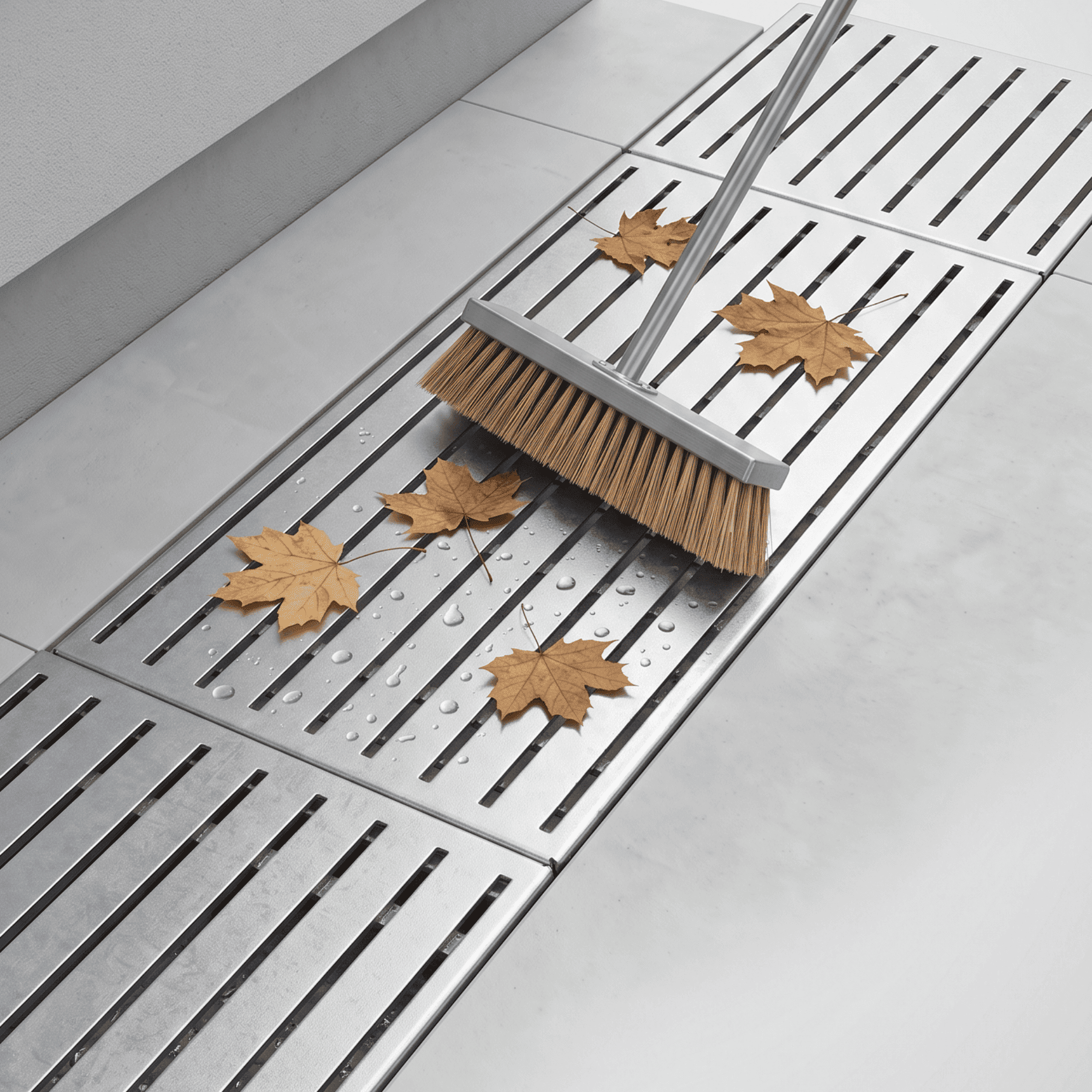 Barfussrost 1000 × 250 mm- verzinkt – Sockelabdeckung fuer Hausumrandung - Tragstab 25-2 mm-22-SEPGRATE-10025252.BARF