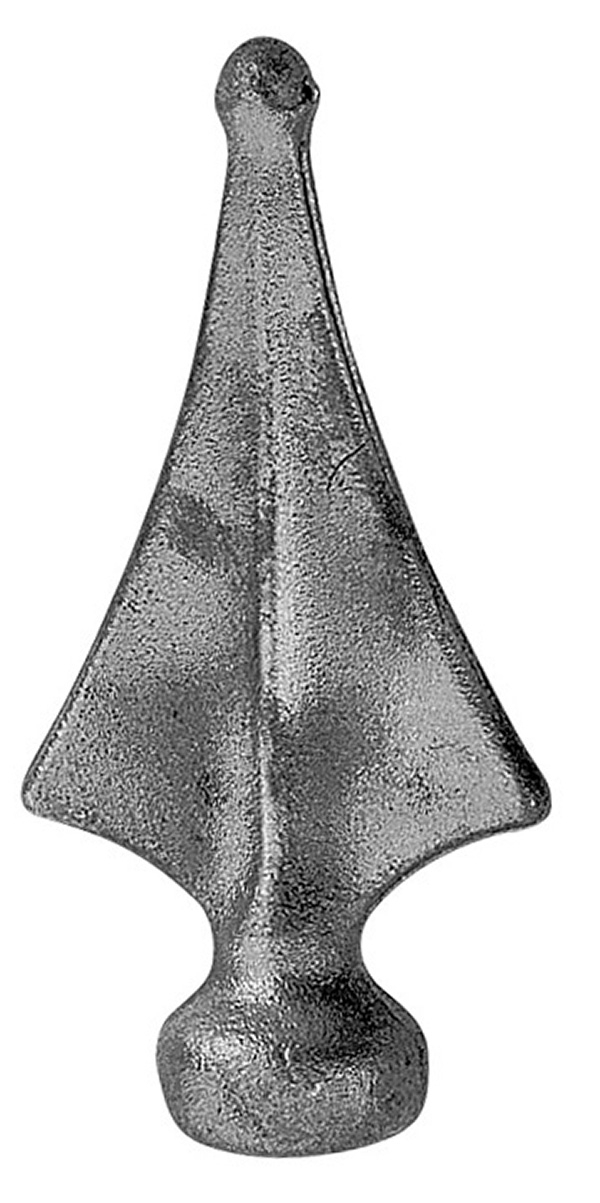 Zaunspitze - Hoehe- 125 mm - Material- Ø 32 mm - Stahl S235JR- roh-30-2546.8