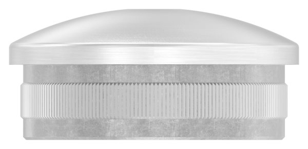 Rohrstopfen fuer Ø 48-3x2-0 mm leicht gewoelbt mit M8 zum Einschlagen V4A-11-5232.1