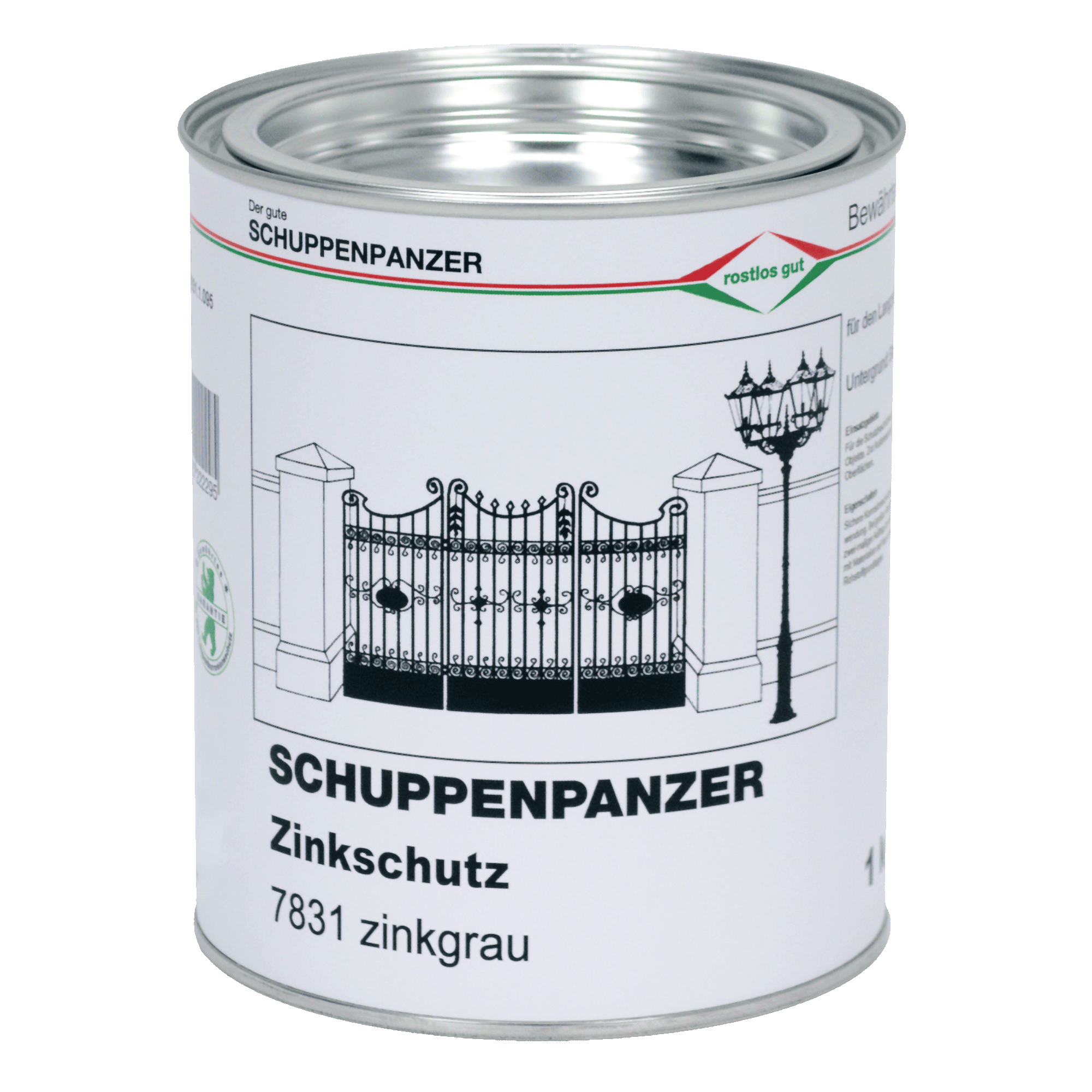 Scaled armour primer and zinc protection