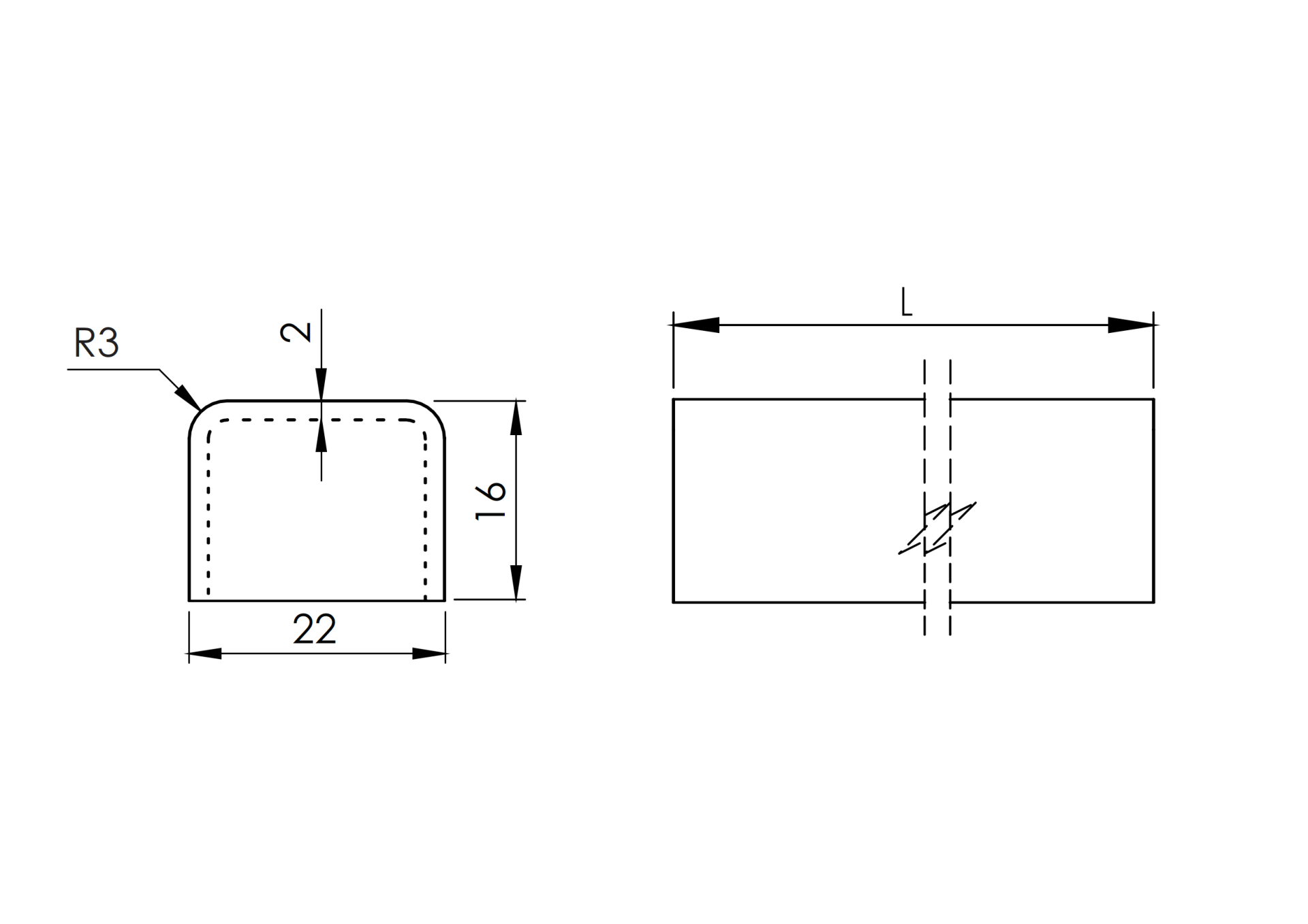 Glaskantenschutz Ecke 90° V2A geschliffen fuer Glas 16-00-17-52 mm 200x200 mm-89-11A6901018G90-A.4