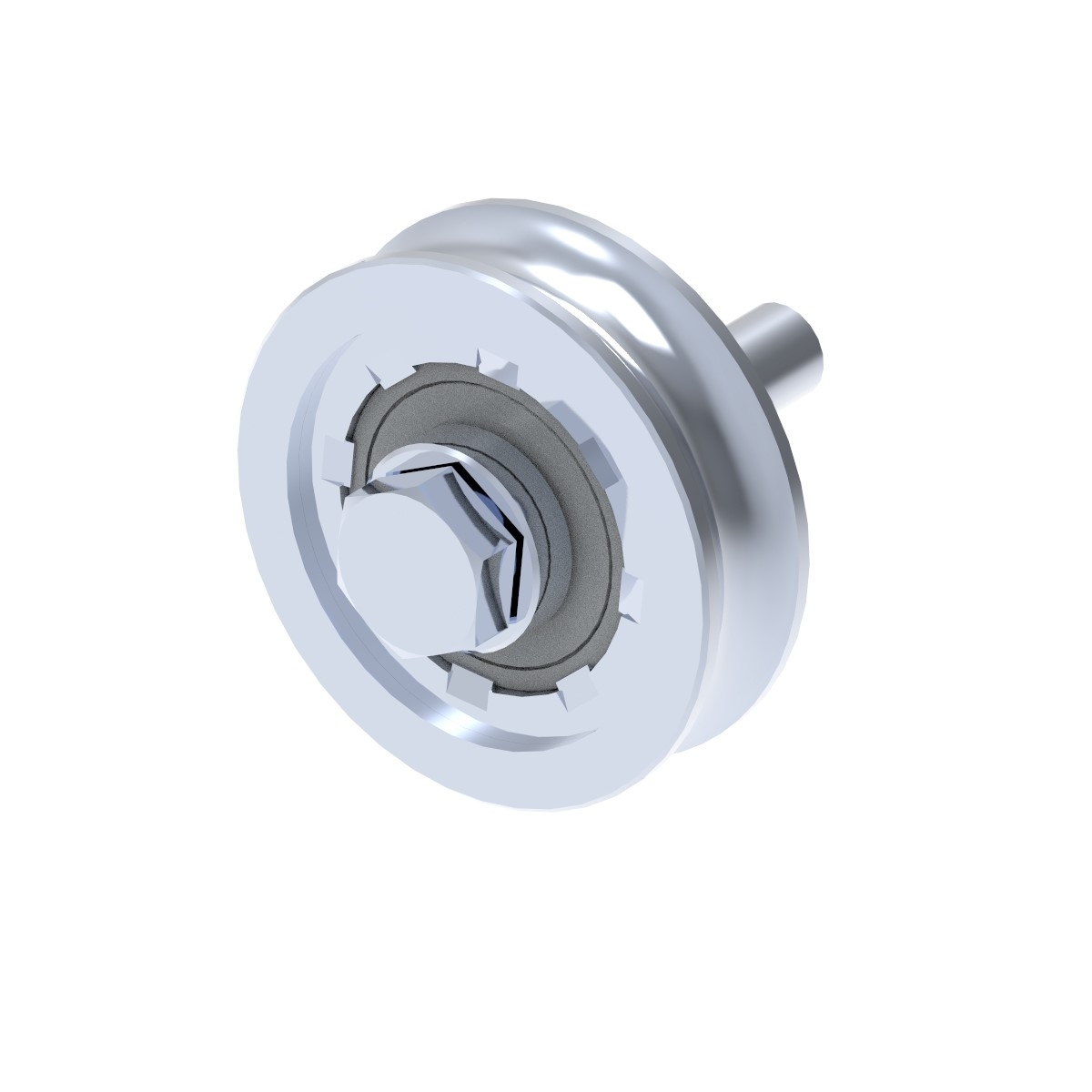 Schiebetorrolle U-Rille Stahl verzinkt  60 mm fr M10 Achse bis 200 kg-89-11H06U60-A.4