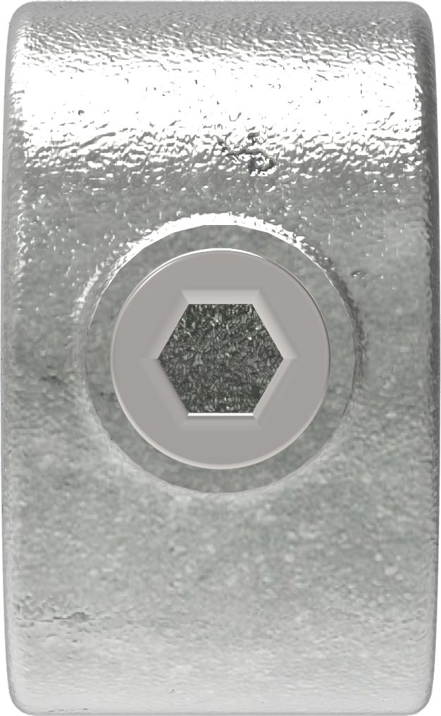 Rohrverbinder - Befestigungsring mit Flansch 1 Bohrung - 199D48 - 48-3 mm - 1 1-2- - Feuerverzinkt u. Elektrogalvanisiert-199D48