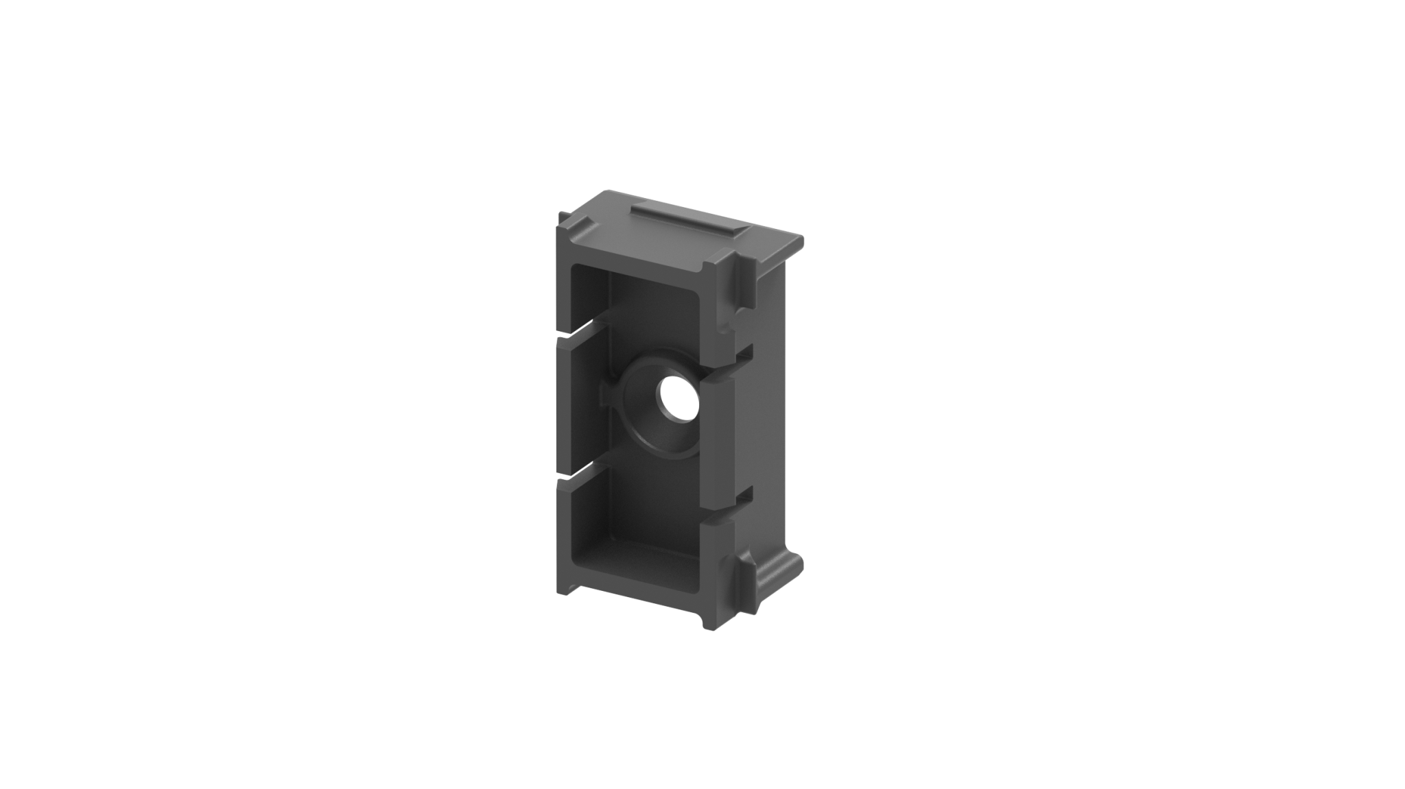 Fassaden Click-Verbinder Kunststoff 25 x 25 mm Anthrazit RAL 7016- 50 Stk-89-11A1925X25R7016-A.4