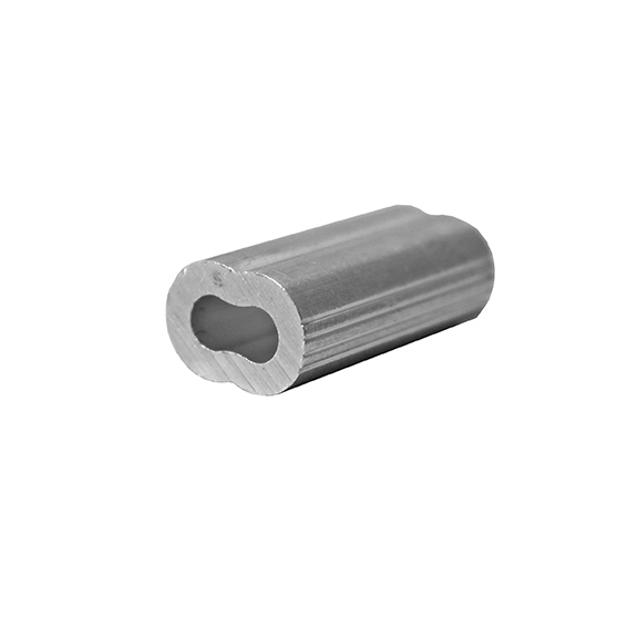 Seilklemme Aluminium fuer 4 mm Kabel- L 15 mm- Rohzustand-89-11AL7405004-A.4