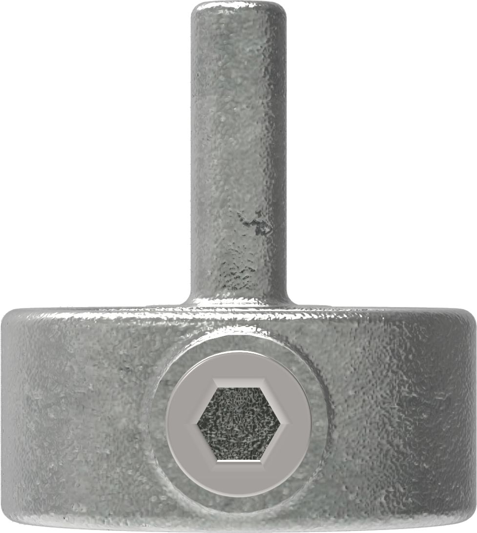 Rohrverbinder Stellringzapfen Ø 42-4 mm -1 1-4- - Temperguss verzinkt - 140C42-140C42