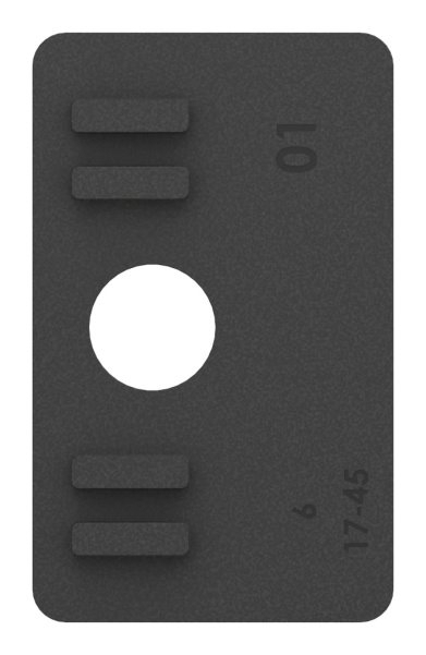 1 Paar Gummis zu Glasklemme 55x65x37-5 mm AbZ fuer 8-76 mm Glas VSG-10-3209ABZ.0
