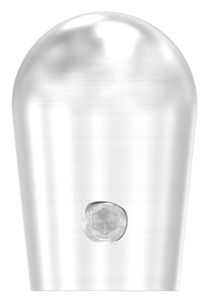 Endkappe V2A Edelstahl fuer Ø 12 mm Rundmaterial halbrund mit Madenschraube-88-1150447.240