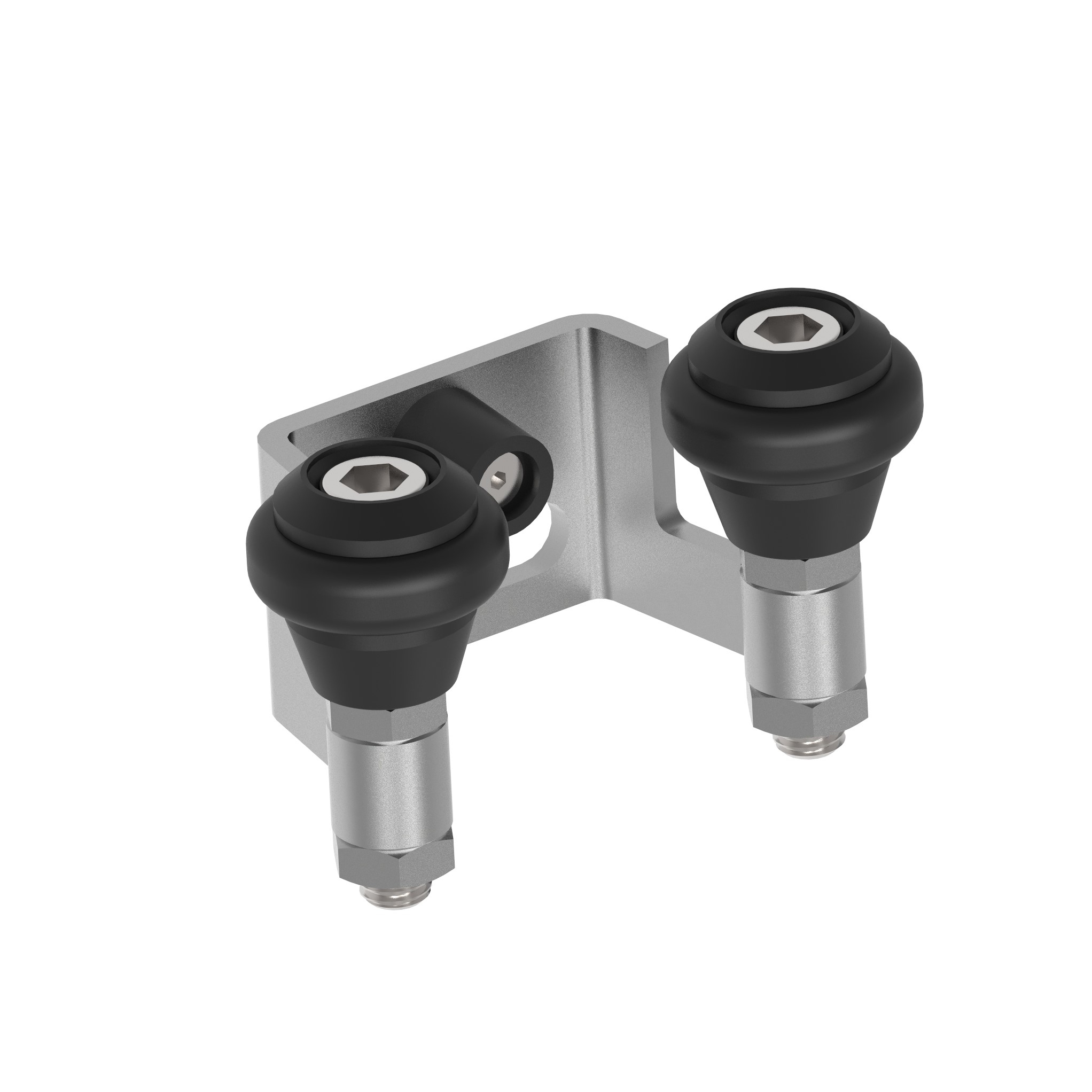 Auflaufschuh fuer Schiebetore Edelstahl V2A roh fuer 40 mm Rahmen-89-11H83740P-A.4