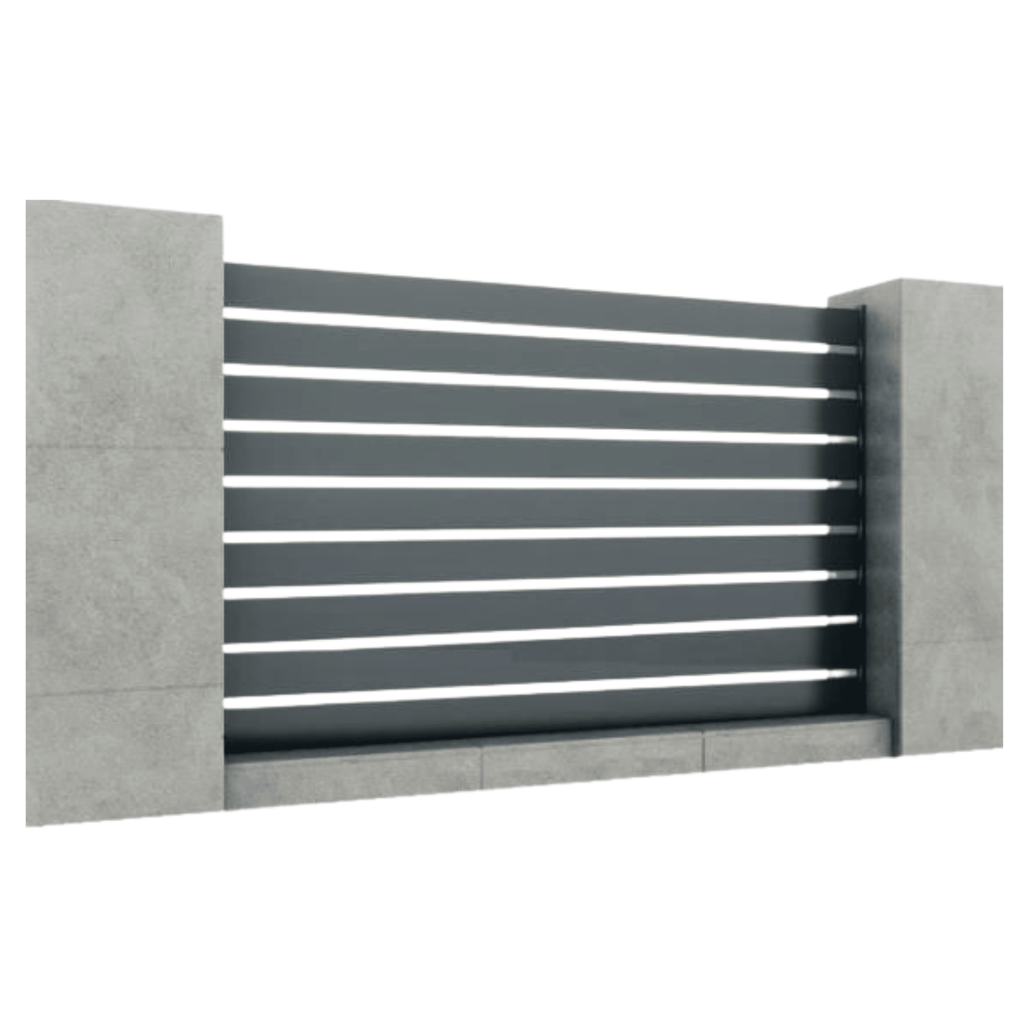 A fence with gaps