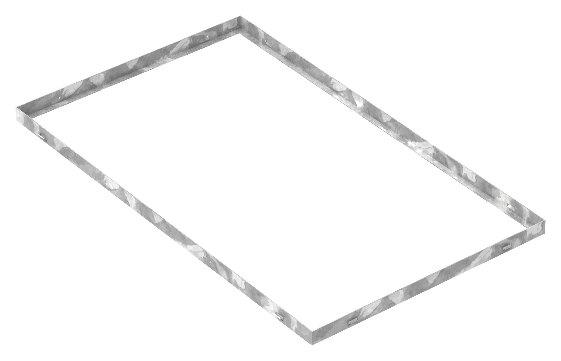 Zarge - Masse- 600x1000x33 mm - fuer Rosthoehe 30 mm - aus S235JR -St37-2- bandverzinkt-23-6010030.7