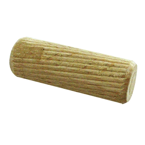 Holzduebel Holz Ø 15 x 40 mm geriffelt-89-11WOODD15X40-A.4