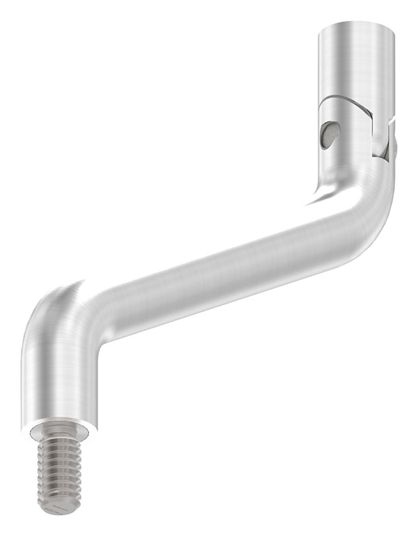 Buegel Edelstahl V2A Ø 14 mm- H 100 mm- Achsabstand 70 mm- mit Gelenk- M8-M6 Gewinde-88-1150472-240.GL