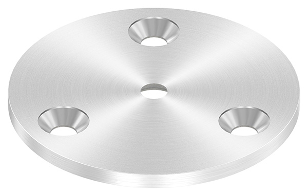 Ankerplatte Ø 70 x 4 mm mit Zentrierbohrung- Ø 6-5 mm V2A-11-2209.4