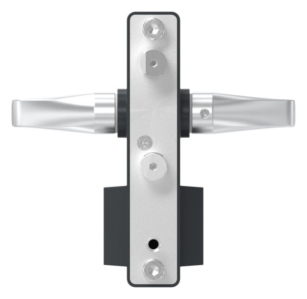 Gittertorschloss GTS 2 mit Doppelzylinder fuer Rohrstaerke 40-60mm- anthrazitgrau-88-1156701-ALU.7016