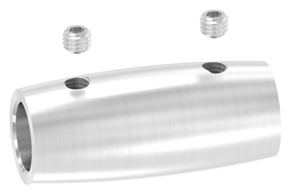 Stabverbinder V2A fuer Ø 12 mm- Ø 20 x 45 mm mit 2 Madenschrauben-88-1150491.240