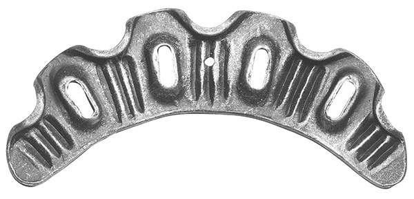 Schwerbarock - Masse- 190x80 mm - Material- 3 mm - Stahl S235JR- roh-30-1839.8