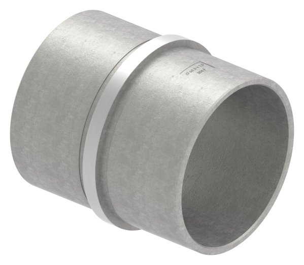 Rohrverbinder V2A fuer Rohr Ø 60-3x2-0 mm- L 65 mm- mit Mittelsteg-11-3376.4