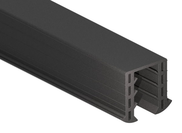 Keildichtung EPDM fuer Glas 16-76–17-52 mm- Nut 34x34 mm- L = 6000 mm-88-1160372-GU.6M