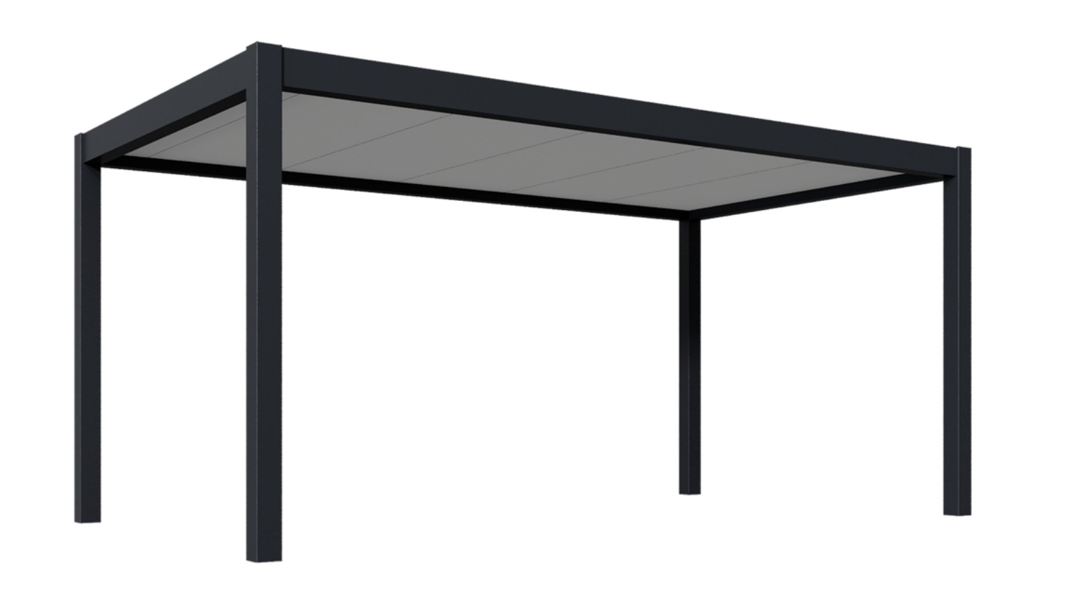 Aluminium-Carport 5-3 x 3 m Anthrazit RAL 7016 freistehend-89-11FGPGL01R7016-A.4