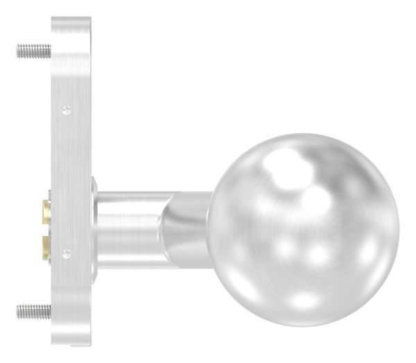 Drueckerknopf- Ø 50mm- drehbar- V2A - Links-88-11612-VA-D.L