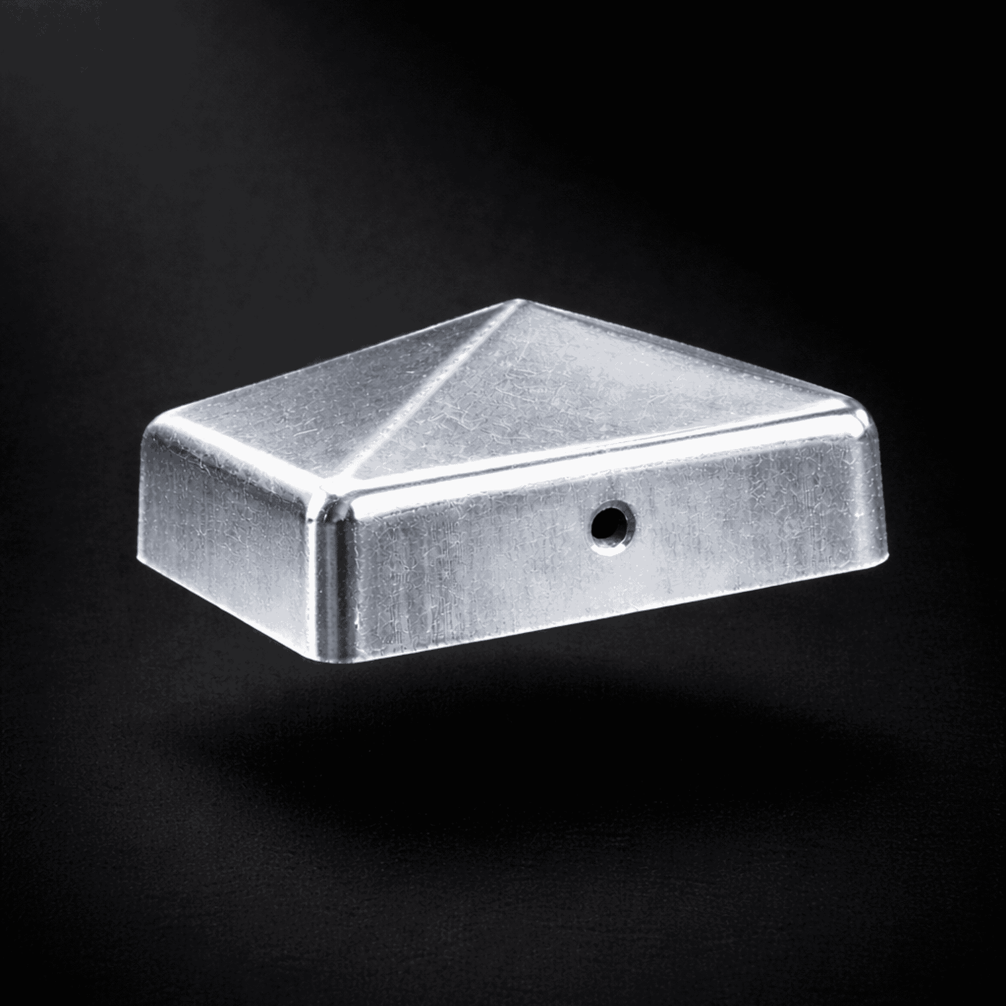 Pfostenkappe 100x100 mm Stahl verzinkt – 10er Set fuer Holzpfosten inkl. Schrauben-60220-100-011