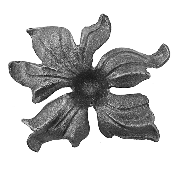 Zierblatt Stahl roh- 4mm- 125x132mm-89-11E2236-A.4