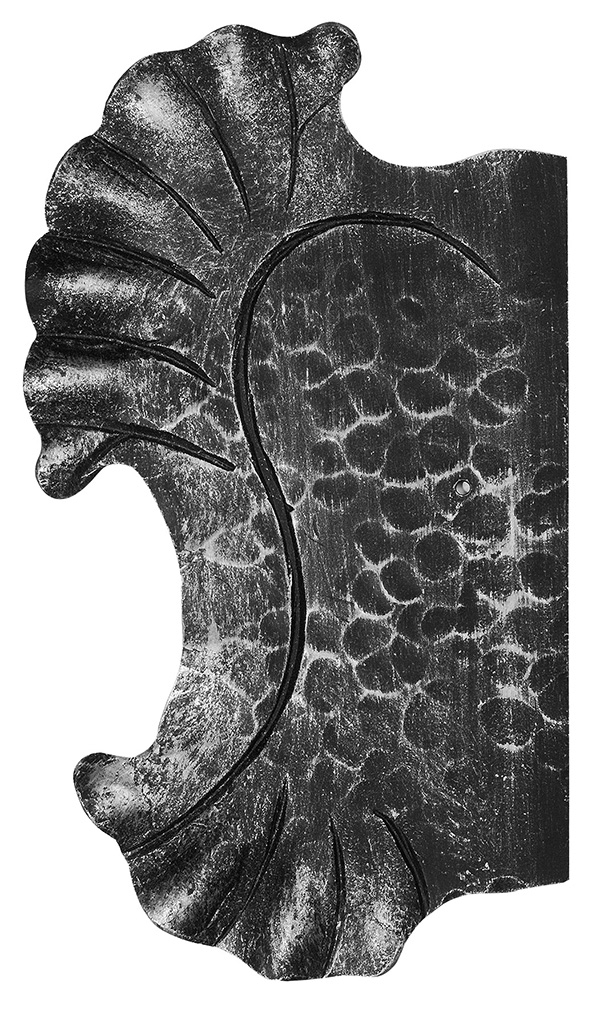 Schlossplatte links - Masse- 155x270x4 mm - Stahl S235JR- roh - Stahl S235JR- roh-30-3326-L.8