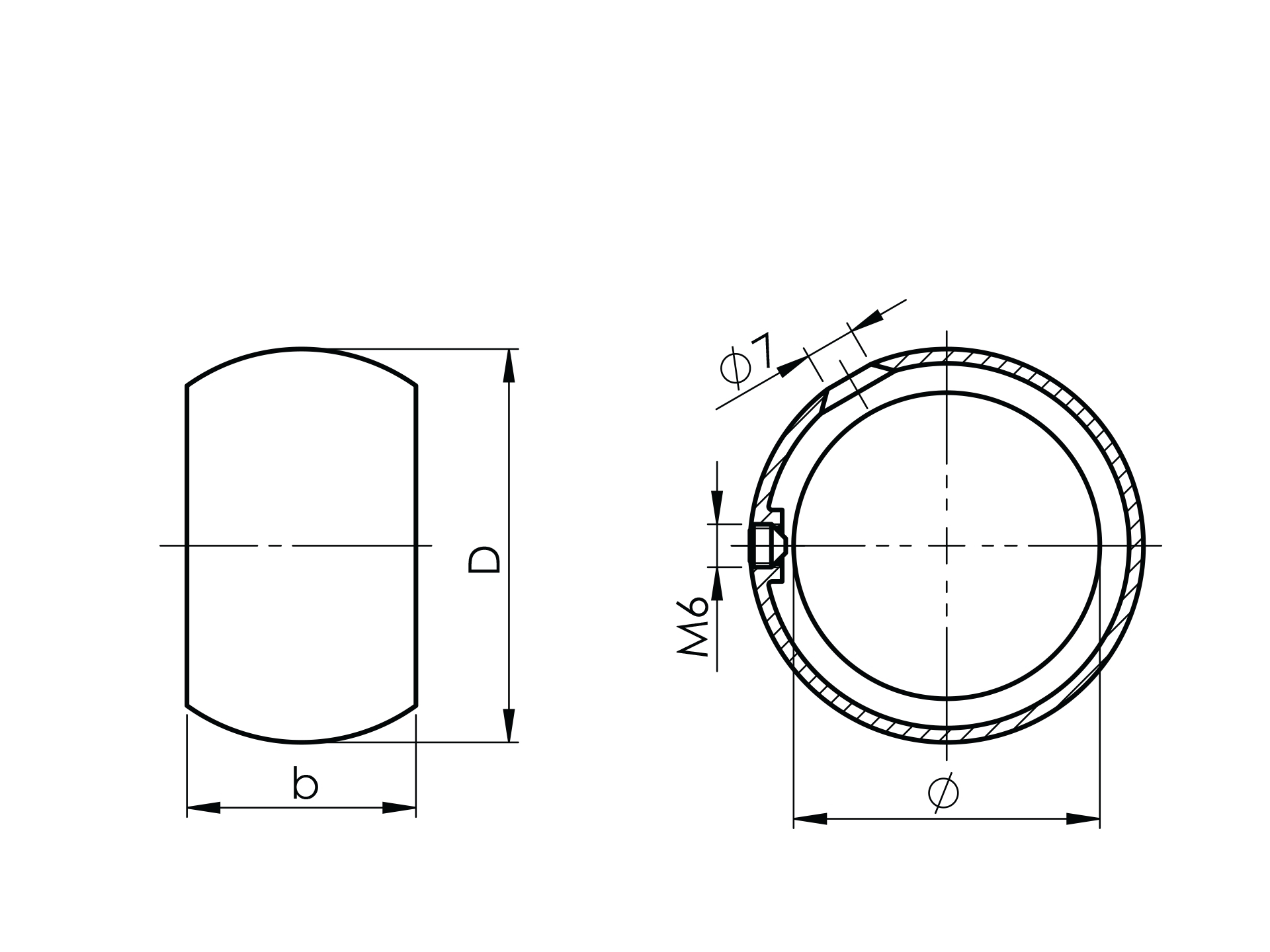 Kugelring fuer Rundrohr Ø 42-4 mm V2A-11-2131-A.4