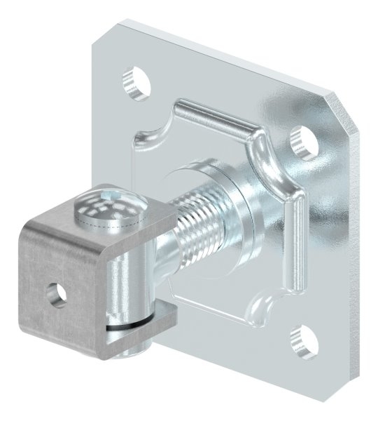 Torband M20 verstellbar mit Befestigungsplatte Stahl -Roh- S235JR-30-3535.7