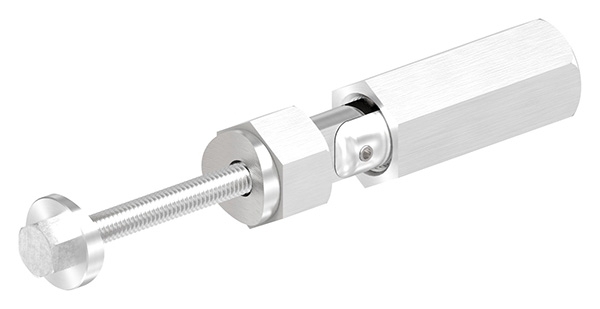 Gewindeterminal mit Gelenk - Fuer Seil Ø 6 mm - zur Selbstmontage fuer Pfosten Ø 42-4 mm - V2A-11-2902.4