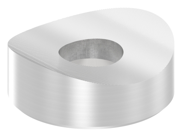 Ausgleichsstueck Edelstahl V2A fuer Rohr Ø 42-4 mm- Ø 18 mm- Bohrung Ø 7 mm gesenkt-88-1151341-240.42