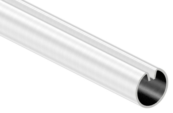 Klemmprofil Edelstahl V2A Ø 18 x 1-25 mm L = 3000 mm geschliffen Korn 240-88-1155301.240