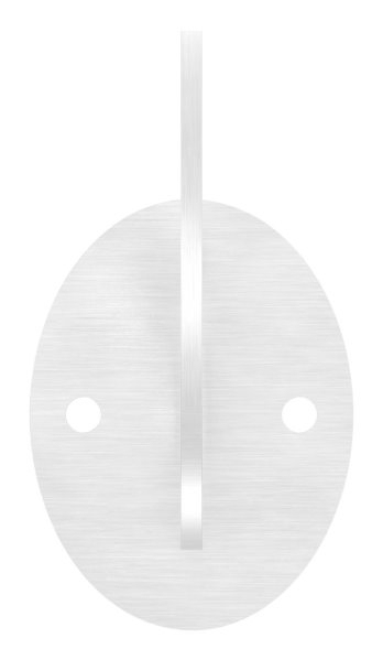 Handlaufschwert mit Ronde Ø 80 mm fuer Rohr Ø 42-4 mm V2A-11-2020.4