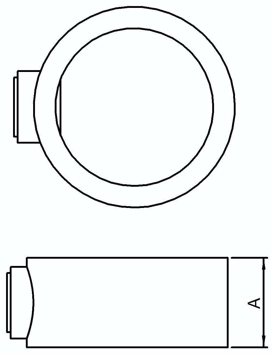 Rohrverbinder - Stellring - 179E60 - 60-3 mm - 2- - Feuerverzinkt u. Elektrogalvanisiert-179E60