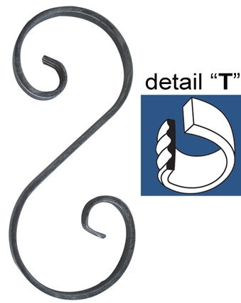 Zierelement 280x120- 12x6mm-89-11E203T280-A.4