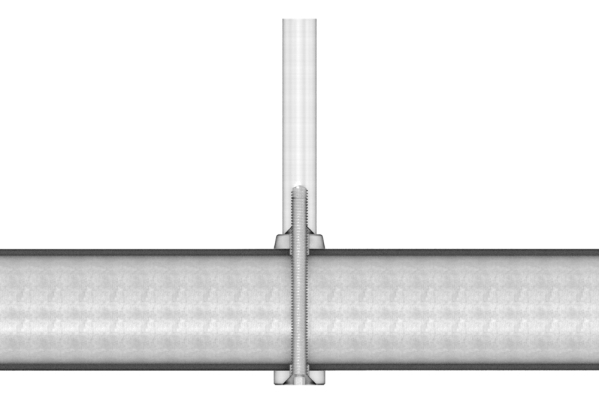 Ausgleichsstueck Edelstahl V2A fuer Rohr Ø 42-4 mm- Ø 18 mm- Bohrung Ø 7 mm gesenkt-88-1151341-240.42