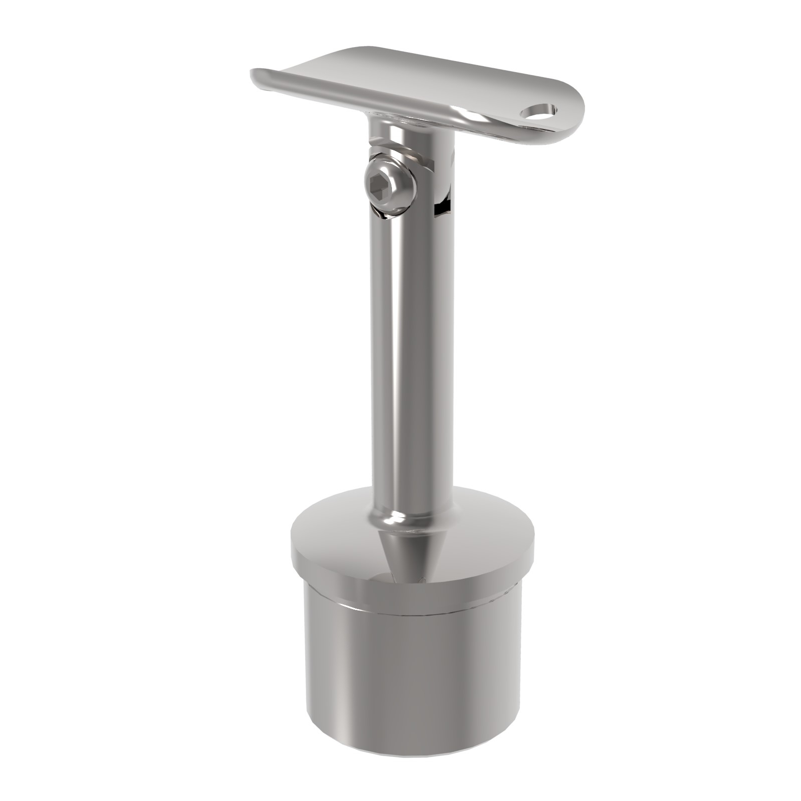 Handlaufhalter Edelstahl AISI 304 fuer Pfosten D42-4 mm Handlauf D42-4 mm Glanz-89-11A0718242L-A.4