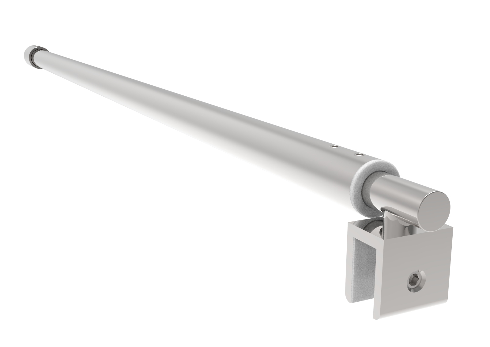 Edelstahl Stabilisierungsstange Wand-Glas fuer 8-10mm Glas- L 750-1040mm- Ø 22mm-89-11GS304ZP925PCR-A.4