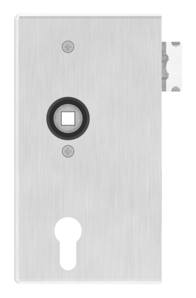Schlosskasten Edelstahl 40 x 94-5 x 173 mm mit Edelstahlschloss geschliffen-88.11564153