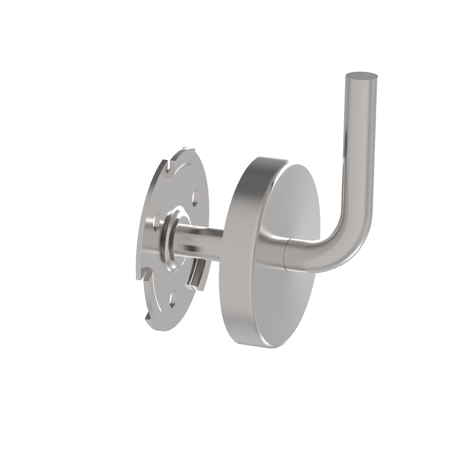 Handlaufhalter V2A Ausladung 80 mm Hoehe 75 mm Wandmontage zum Schweissen geschliffen-11-2078-A.4