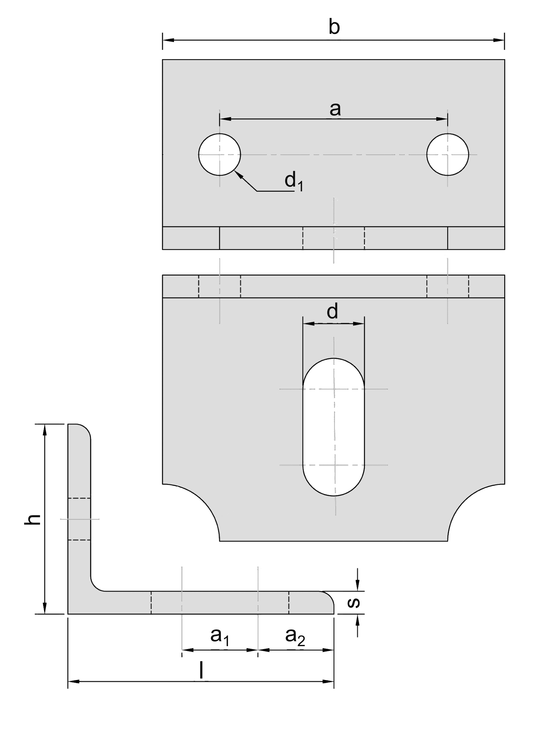 Einfachkonsole Groesse 1 - 2 fuer Schienenstrang MEA 10335320-60-0029.7