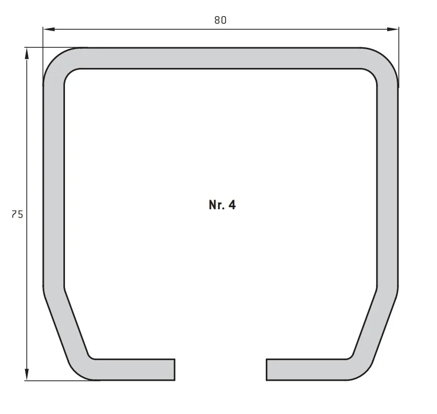 Sliding gate fitting 4 | Gate weight per leaf up to 1200 kg