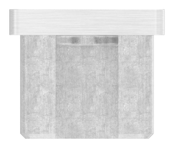 Einsteckkappe V4A 40 x 30 mm fuer Rohr 2-0 mm Wandstaerke M8 Gewinde-88-11100034030.M8